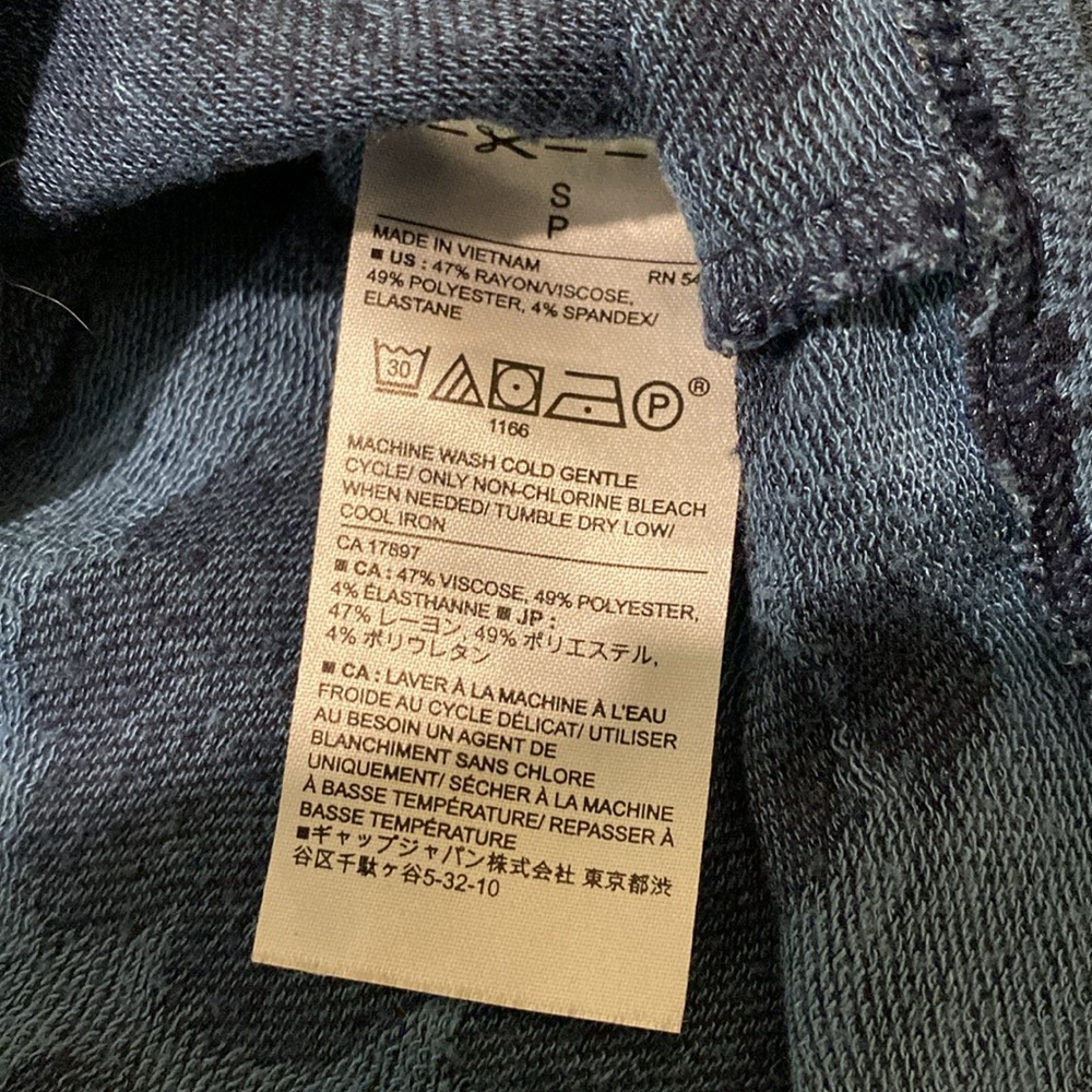 Banana Republic Blue Print Tank Top Small - Picture 4 of 6